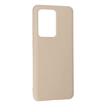 Galaxy S20 Ultra Kılıf Nano içi Kadife Silikon - Pudra