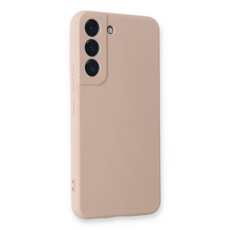 Galaxy S23 Kılıf Nano içi Kadife Silikon - Pudra
