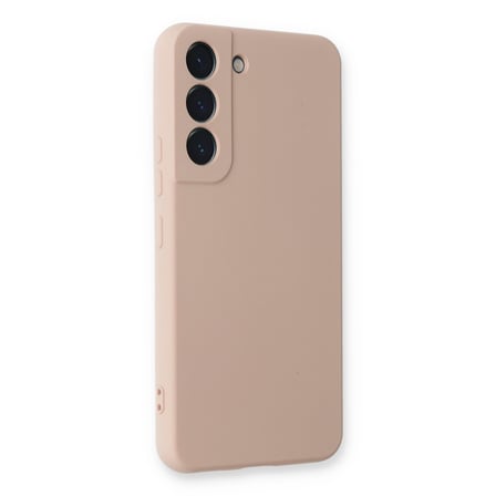 Galaxy S23 Plus Kılıf Nano içi Kadife Silikon - Pudra