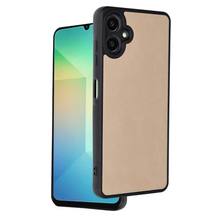 Galaxy A06 Kılıf Aras Deri Kapak - Pudra