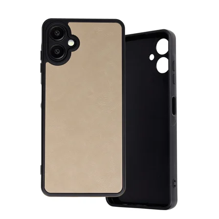 Galaxy A06 Kılıf Aras Deri Kapak - Pudra