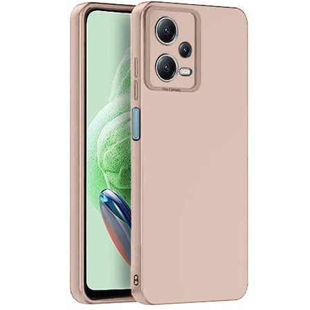 Redmi Note 12 Pro 5G Kılıf Nano içi Kadife Silikon - Pudra