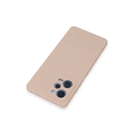 Note 12 Pro 5G Kılıf Nano içi Kadife Silikon - Pudra