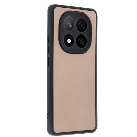 Redmi Note 14 Pro 5G Kılıf Aras Deri Kapak - Pudra