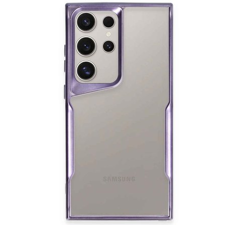 Galaxy S24 Ultra Kılıf Boyi Silikon Kapak - Derin Mor