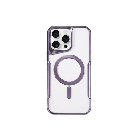 iPhone 14 Pro Max Kılıf Boyi Magsafe Silikon Kapak - Derin Mor