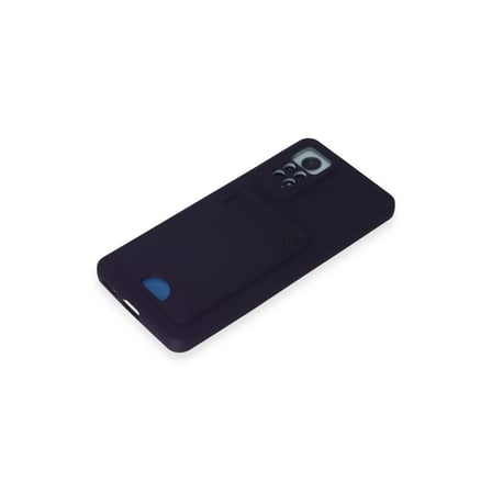 Redmi Note 11 Pro Kılıf Kelvin Kartvizitli Silikon - Derin Mor