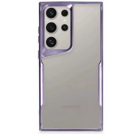 Galaxy S25 Ultra Kılıf Boyi Silikon Kapak - Derin Mor