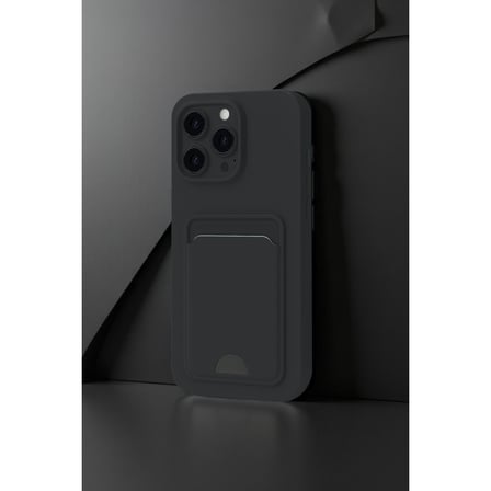 iPhone 16 Plus Kılıf Kelvin Kartvizitli Silikon - Derin Mor
