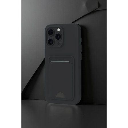 iPhone 16 Pro Kılıf Kelvin Kartvizitli Silikon - Derin Mor