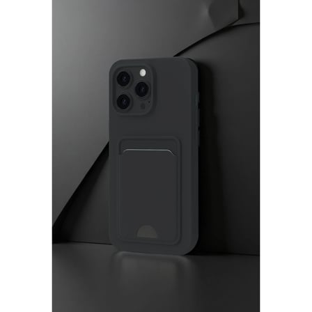 iPhone 16 Pro Kılıf Kelvin Kartvizitli Silikon - Derin Mor