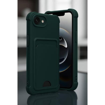 iPhone 16E Kelvin Kartvizitli Silikon - Derin Mor