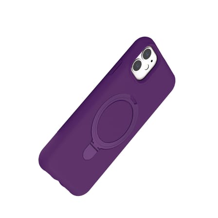 iPhone 11 Regal Magsafe Standlı Kapak - Derin Mor