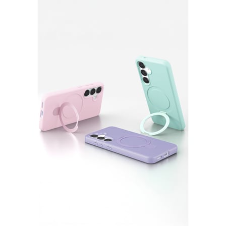 Galaxy S25 Regal Magsafe Standlı Kapak - Derin Mor