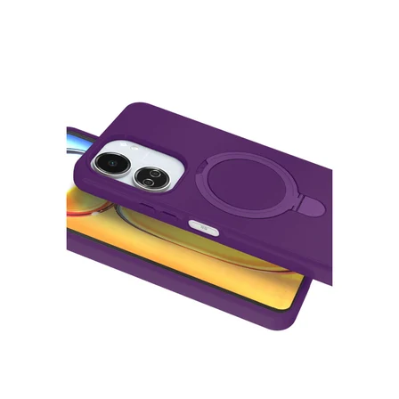 Redmi 13C Regal Magsafe Standlı Kapak - Derin Mor