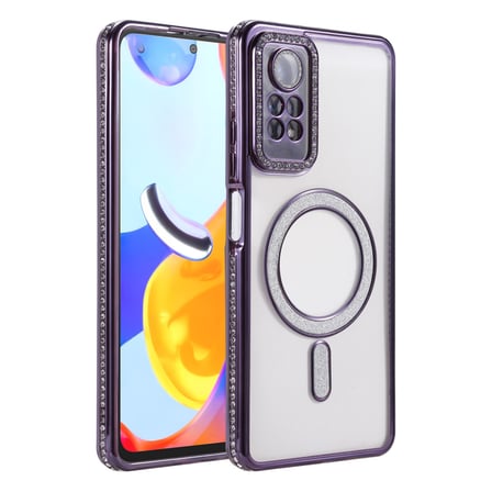 Redmi Note 12 Pro 4G Joke Simli Magneticsafe Kılıf - Derin Mor