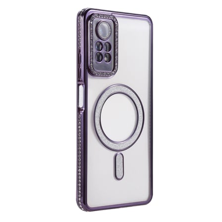 Redmi Note 12 Pro 4G Joke Simli Magneticsafe Kılıf - Derin Mor