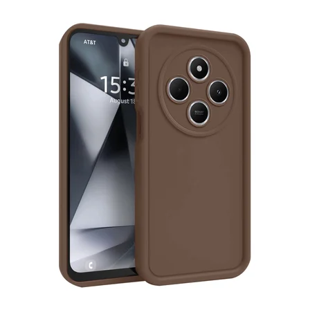 Redmi 14C Kılıf Viera Silikon - Kahverengi