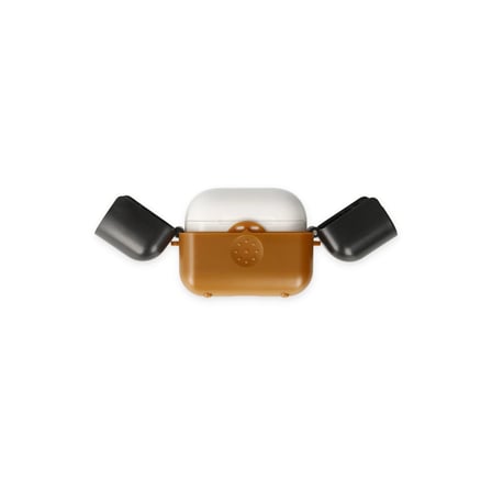 Airpods 3 (3.nesil) Basmalı Kılıf - Kahverengi-Siyah