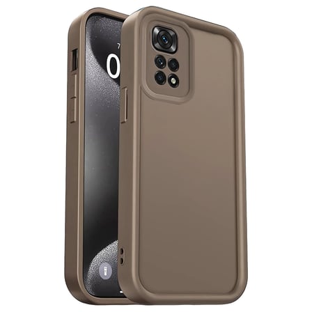 Redmi 10 2022 Kılıf Viera Silikon - Kahverengi