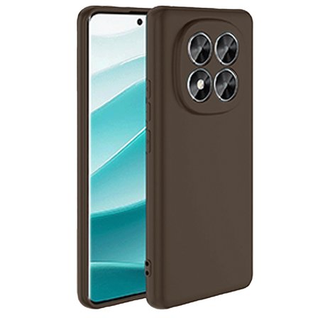 Redmi Note 14 Pro 5G Kılıf First Silikon - Kahverengi
