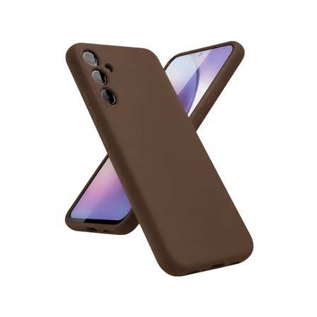 Galaxy A24 4G Kılıf First Silikon - Kahverengi