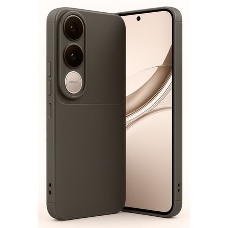 V50 Lite 4G Auto Focus Karbon Kapak - Kahverengi