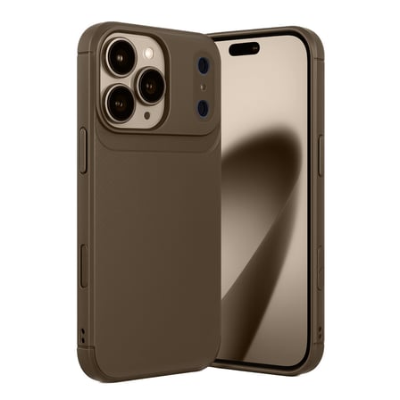 iPhone 17 Pro Auto Focus Karbon Kapak - Kahverengi