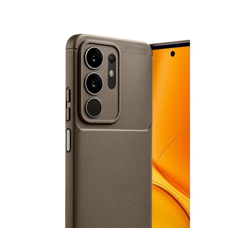 Y29 4G Auto Focus Karbon Kapak - Kahverengi
