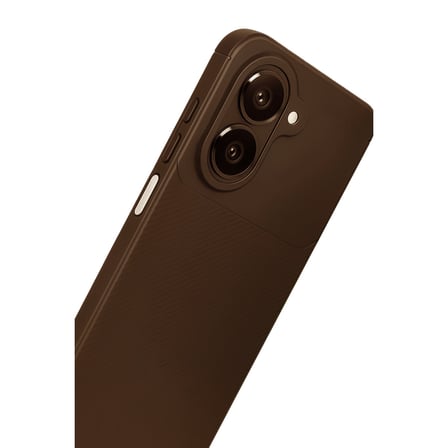 Galaxy A07 4G Auto Focus Karbon Kapak - Kahverengi