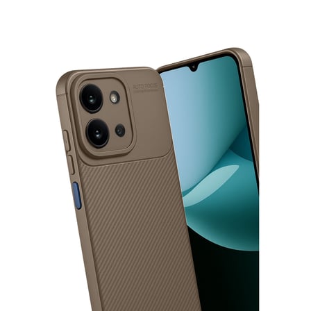 15C 4G Auto Focus Karbon Kapak - Kahverengi