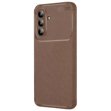 Galaxy A57 5G Auto Focus Karbon Kapak - Kahverengi