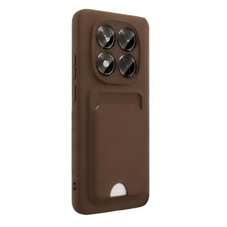 Redmi Note 15 4G Kelvin Kartvizitli Silikon - Kahverengi