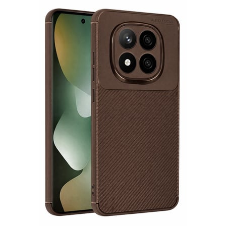Redmi Note 15 Pro 5G Auto Focus Karbon Kapak - Kahverengi