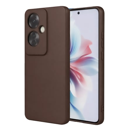 Reno 11F Kılıf First Silikon - Kahverengi