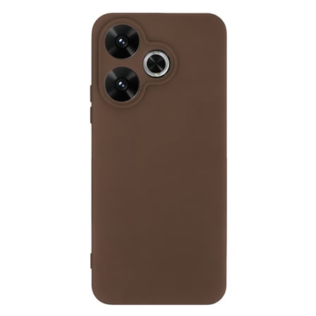 Redmi 13 4G Kılıf First Silikon - Kahverengi