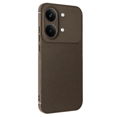 Poco X8 Pro Max Auto Focus Karbon Kapak - Kahverengi
