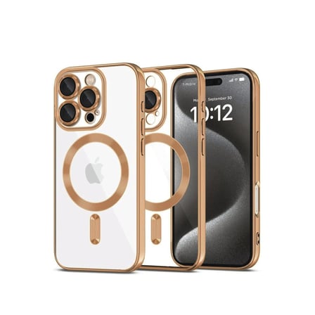 İphone 16 Pro Kılıf Kross Magnetice Kapak - Çöl Titanyum