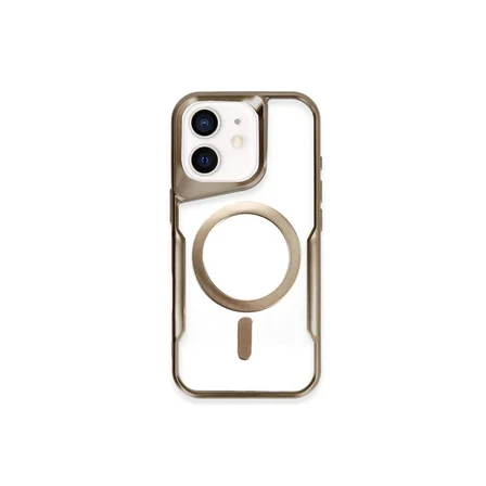iPhone 11 Kılıf Boyi Magsafe Silikon Kapak - Çöl Titanyum