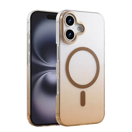 iPhone 16 Plus Glossy Magsafe Kapak - Çöl Titanyum