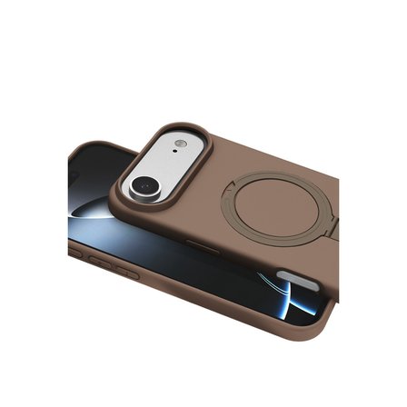 iPhone 17 Air Regal Magsafe Standlı Kapak - Çöl Titanyum