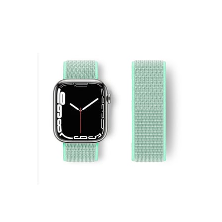 Watch 42mm Hasırlı Cırtcırtlı Kordon - Turkuaz