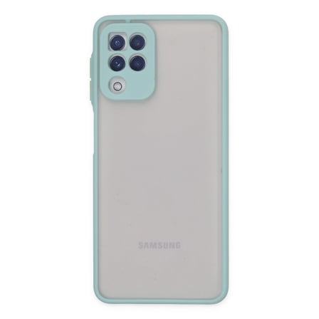 Galaxy A22 Kılıf Montreal Silikon Kapak - Turkuaz