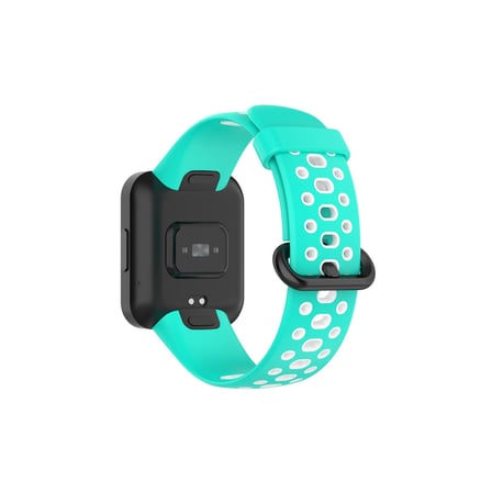 Watch 2 Spor Delikli Kordon - Turkuaz-Beyaz