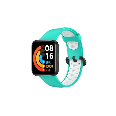 Redmi Watch 2 Spor Delikli Kordon - Turkuaz-Beyaz