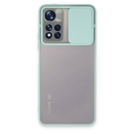 Redmi Note 11T Kılıf Palm Buzlu Kamera Sürgülü Silikon - Turkuaz