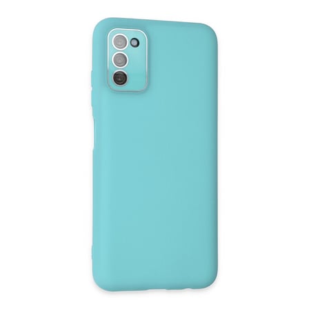 Galaxy A03S Kılıf Lansman Glass Kapak - Turkuaz