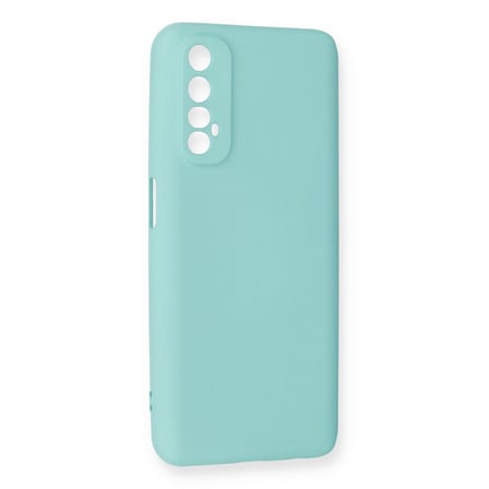 Realme 7 Kılıf Nano içi Kadife Silikon - Turkuaz