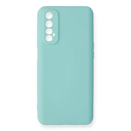 Realme 7 Kılıf Nano içi Kadife Silikon - Turkuaz