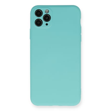 iPhone 11 Pro Max Kılıf Nano içi Kadife Silikon - Turkuaz
